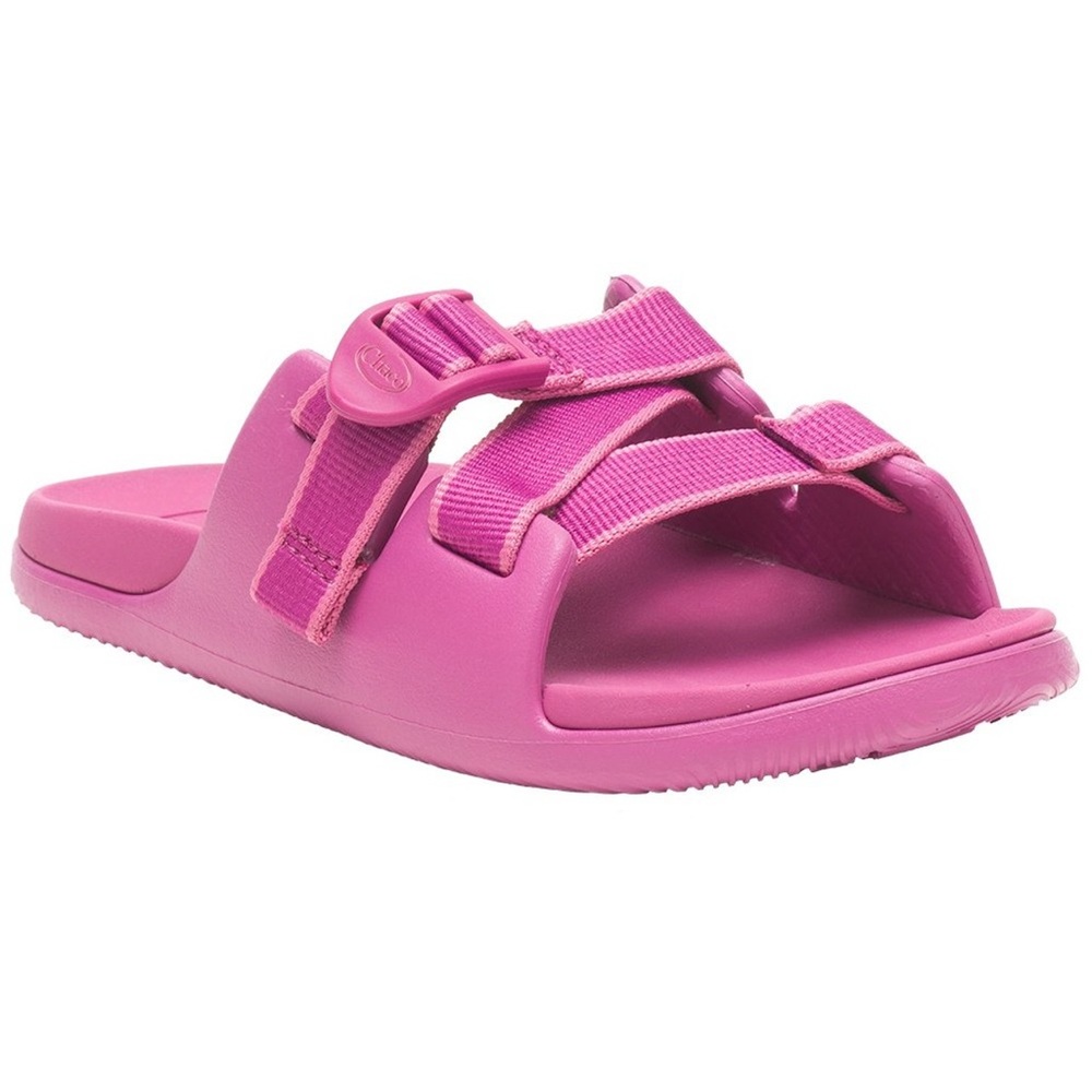 NEW Chaco Chillos Slides Kids Buckle Sandals Outskirt Fuchsia Pink 5 NWT